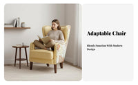 High spine Support Button-Tufted highrear armchair Chair Small Apartment perfect for Armchair timeless Design Indoor Furniture Comfortable Seating for Homeowners, Readers, Interior Decorators, Living Room, Bedroom, Home Office, perusing alcove