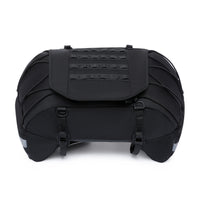 Motorcycle Tail Bag with Straps Strap-Mount Motorcycle Rear Seat Bag Large Capacity for Motorcyclists, Commuters