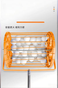 Square Tube Table Tennis Ball Picker, Retractable, Large Capacity, Stainless Steel