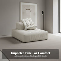 Interchangeable Block Sofa Wabi-Sabi design Sectional Couch Minimalist Aesthetic firm support Foam for Hosts