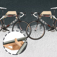 Wooden Bike Hanger Compact Bike Wall Mount Elegant for Apartment