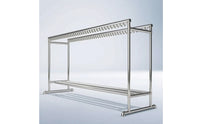 Clothes Clothesline Rack Stainless Steel Clothesline Rack with Double Rod Windproof for Laundry Room, Balcony, Patio