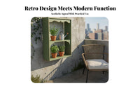 Rustic Cubby Shelf with pegs Distressed Finish Display Rack Vintage aesthetic