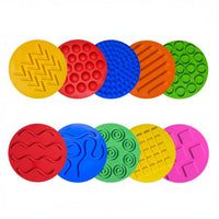10 Pieces Touch-Sensitive Discs Set Versatile Play Textured Sensory Discs Non-Slip Textured Sensory Circle for Kids, Young Children, Kindergarten