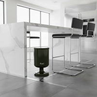 High-Foot Trash Can No-Bend Design Goblet Shaped Trash Bin Retro Design