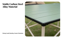 Foldable Design Folding Camping Table Carry Bag Included Portable Roll-up Table Sturdy & Stable Camp Equipment Tool-Tool-Less Assembly for Campers, Picnickers, Families, Street Market, Beach, Backyard, Fishing
