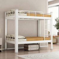 Bunk Bed with Mattress Heavy Duty Bunk Bed with Wooden Boards Space-Saving Furniture for Students, Adults, Dormitory, Hostel, Employee Quarters