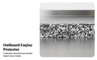 Anti-Collision EVA Engine Cowling Cover Shock Absorbing Outboard Engine Cover Scratch Protection Outboard Engine Guard Tear-Resistant for Boaters, Fishermen, Mariners, Docking, Marinas, Marina, Fishing Trips