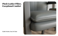 Upholstered Mahjong Chair Leather-Like Finish Household Furniture for Adults
