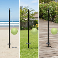 Outdoor Tetherball Game Set with Ground Anchor Allall-Inclusive Tetherball Set with Ground Anchor Long-Lasting Rust-Resistant for Beach