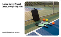 7 Pieces Fiberglass Pickleball Paddles Lightweight Fiberglass Pickleball Racket Kit Anti-Slip Grip Large Sweet Area for Outdoor