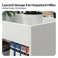 1 Piece Credenza with Planter Office Partition Cabinet Low Profile Filing Cabinet Storage with Engineered Wood Suitable for Office Workspace Privacy Organization