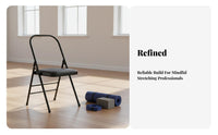 Foldable Iyengar Mind-Body Practice Chair Heavy Duty Folding Exercise Chair Stable Support Mind-Body Practice Backbend Bench Portable for Beginners, Home Practice