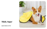 Strong Water Absorption Pet Bath Towel Lint-Non-Shedding Quick Dry Pet Towel Thickened for Grooming, Cleaning, Outdoor