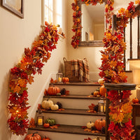 Autumn Maple Leaf Vine Decoration for Thanksgiving Harvest Festival