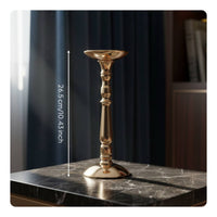 Roman Column Candle Stand Craftsmanship Roman Column Candle Holder Stable Base Metal Candlestick for Dining Table