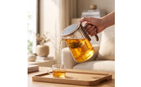 Glass Teapot with Infuser Clear Glass Teapot   Vessel for Simplicity Lovers