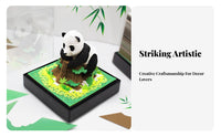Creative Gift Tear-Away Panda Sculpture Notepad Cut Tear-Away Paper Sculpture Multi-Functional for Students, Adults, Bedroom, Bookshelf