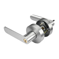 Keyed Lever Lockset Round Rosette Keyed Lever Lock Long-Lasting