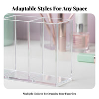 Clear Multi-Compartment Tray Transparent Design Multi-Compartment organizer for Desk