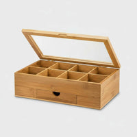 Tea Bag Organizer Box Sturdy Construction Household Storage for Kitchen, Pantry
