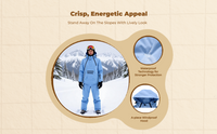 Ski Suit Unisex Waterproof Breathable Thermal Cold Weather