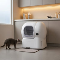 Compact Self-Cleaning Cat Litter Box Hassleeffortless Automatic Cat Litter Box for Busy Professionals, Indoor, Apartments