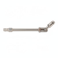 Swivel Head Mechanical Spray Nozzle Copper Spray Wand Adjustable Stainless Steel Body Quick Connection Threaded Rod Suitable for Air-conditioner Cleaning Equipment Maintenance