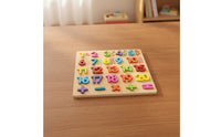Wooden Puzzle Board Cognitive Educational Puzzle Matching Board Learning Toy Movable for Preschoolers, Classroom