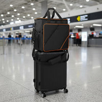 Large Capacity Desktop Computer Carrying Case Trolley Design Rolling Desktop PC Bag Wheels Computer Computer Case Travel Bag Wear-Resistant for Moving