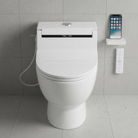 Multifunctional Smart Bidet Seat Instant Heat Electric Bidet Toilet Seat Electronic Control Smart Toilet Cover Warm Water Wash for Seniors