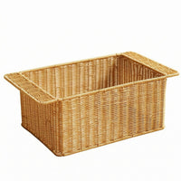 Rectangular Woven Basket Handwoven Organizer Bin Decorative
