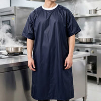 Extended Apron Oil-Resistant Smock Lightweight Apparel for Kitchen