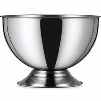 Stainless Steel Bowl Raised Pedestal Bowl Rust-Proof for Parties, Hosts
