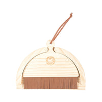 Wooden Desktop Broom and Dustpan Set