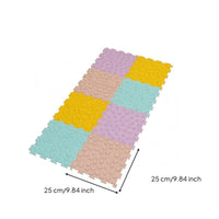 8 Pieces Sensory Foot Mat Non-Slip Interlocking Sensory Tiles Easy to Clean