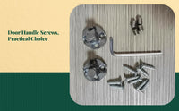 Stainless Steel Door Lock Screw, Hex Head Pointed Set Screw, Universal Hardware Accessory for Handle Repair, Easy Installation