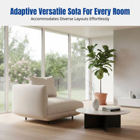 Nordic Designer Curved Sectional Fabric Sofa, Modern Italian Style, Living Room, Corner, Chaise, Hotel