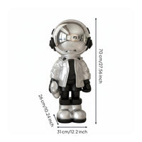 Astronaut Statue Electroplated Finish Astronaut Figurine Modern & Design
