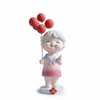 Resin Figurine with Base Decorative Sculpture Painted for Wedding, Couples