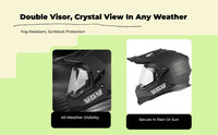 Carbon Fiber Helmet, Double Visor