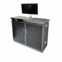 Karaoke Machine Cabinet Stable Structure Audio Amplifier Rack Cabinet Large Capacity KTV Equipment Stand with Ventilated Design Suitable for Entertainment Club Bar Home Theater
