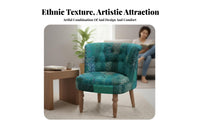 Patchwork Loveseat Ethnic and design Small Sofa Handmade vivid hues for Apartment Dwellers, pairs, Living Room, Bedroom, Office