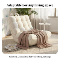 Caterpillar-Style Lounger Full-Body Support Ergonomic Floor Lounger Low-Profile Armless for Young Adults, Dorm Room, Apartment