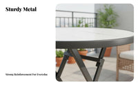 Folding Dining Table Foldable Small Space Table Sturdy & Long-Lasting