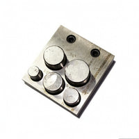 5-Hole Jewelry Disc   Precision Ground Metal Punch Die Head Hardened Alloy Steel Tool for Crafters, Workshop, Crafts