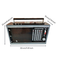 Radio Ornament with Handle Vintage-Style Radio Decoration Decorative for Studio