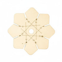 Wooden Braiding Disc Plate Handmade Round Braiding Disc Portable Craft Supply for Crafters, Kids