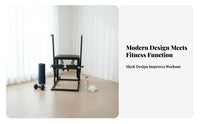 Adjustable Resistance Pilates Stability Chair Strengthens Muscle Groups Wunda Chair Improves Balance Fitness Equipment Anti-Slip Padding for Home Workout Users, Personal Trainers, Seniors, Gym, Mind-Body Practice Studio