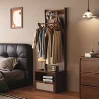 Clothes Rack with Drawers and Shelves Versatile Garment Rack with Drawers Sturdy
